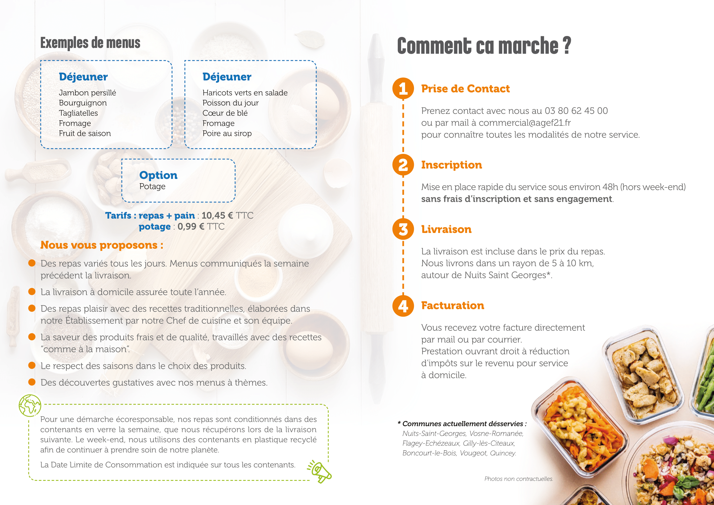 Flyer Portage Repas Verso